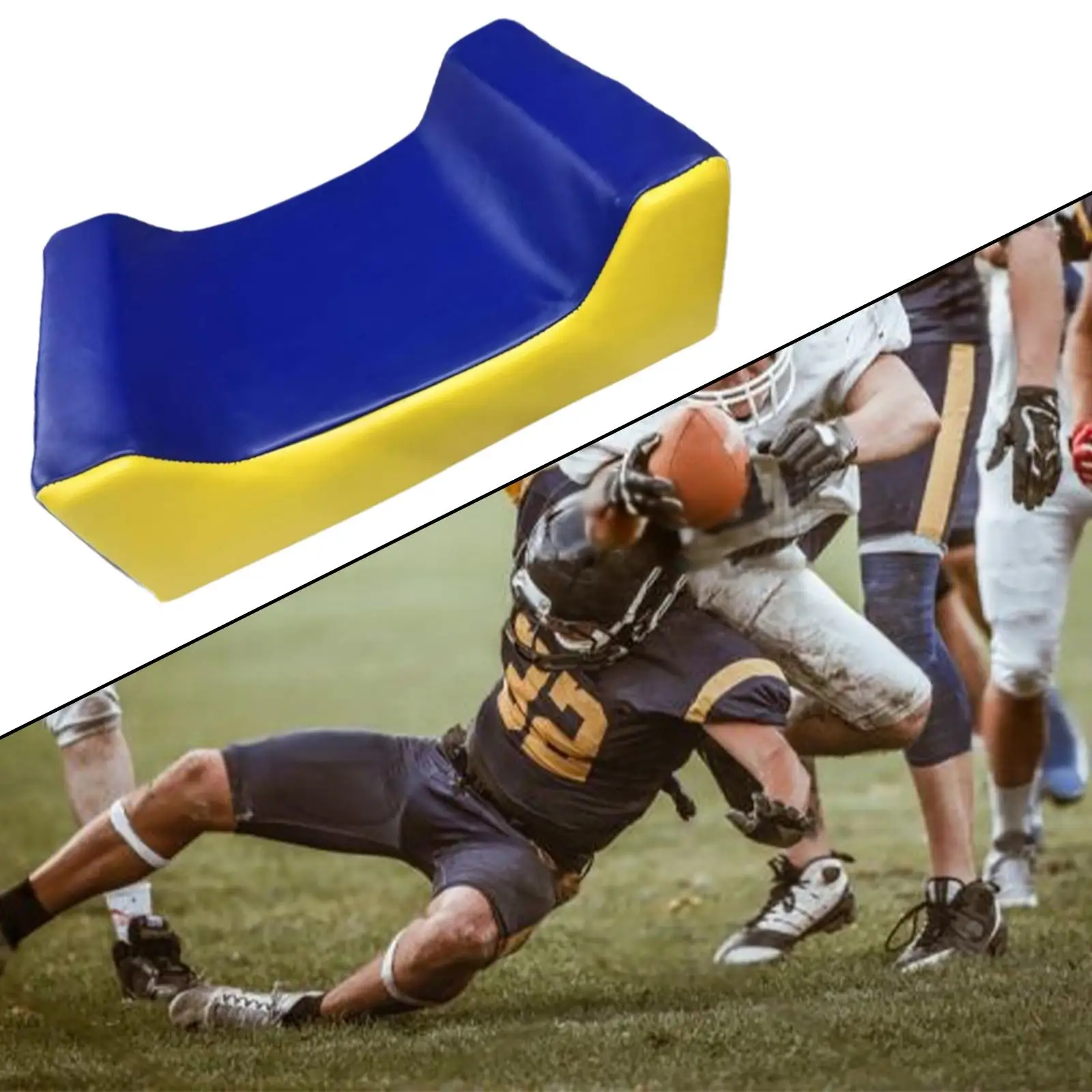 

Rugby Wedge Blocking Shield Portable Tackle Pad Microfiber Cotton for Sports Game Practice and Athlete Training