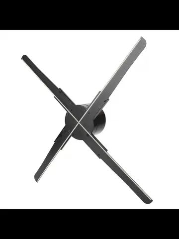 Projetor holográfico 3D LED WiFi 45CM 3D LED Projetor holográfico WiFi Ventilador de exibição Holograma Reprodutor de projeção de publicidade