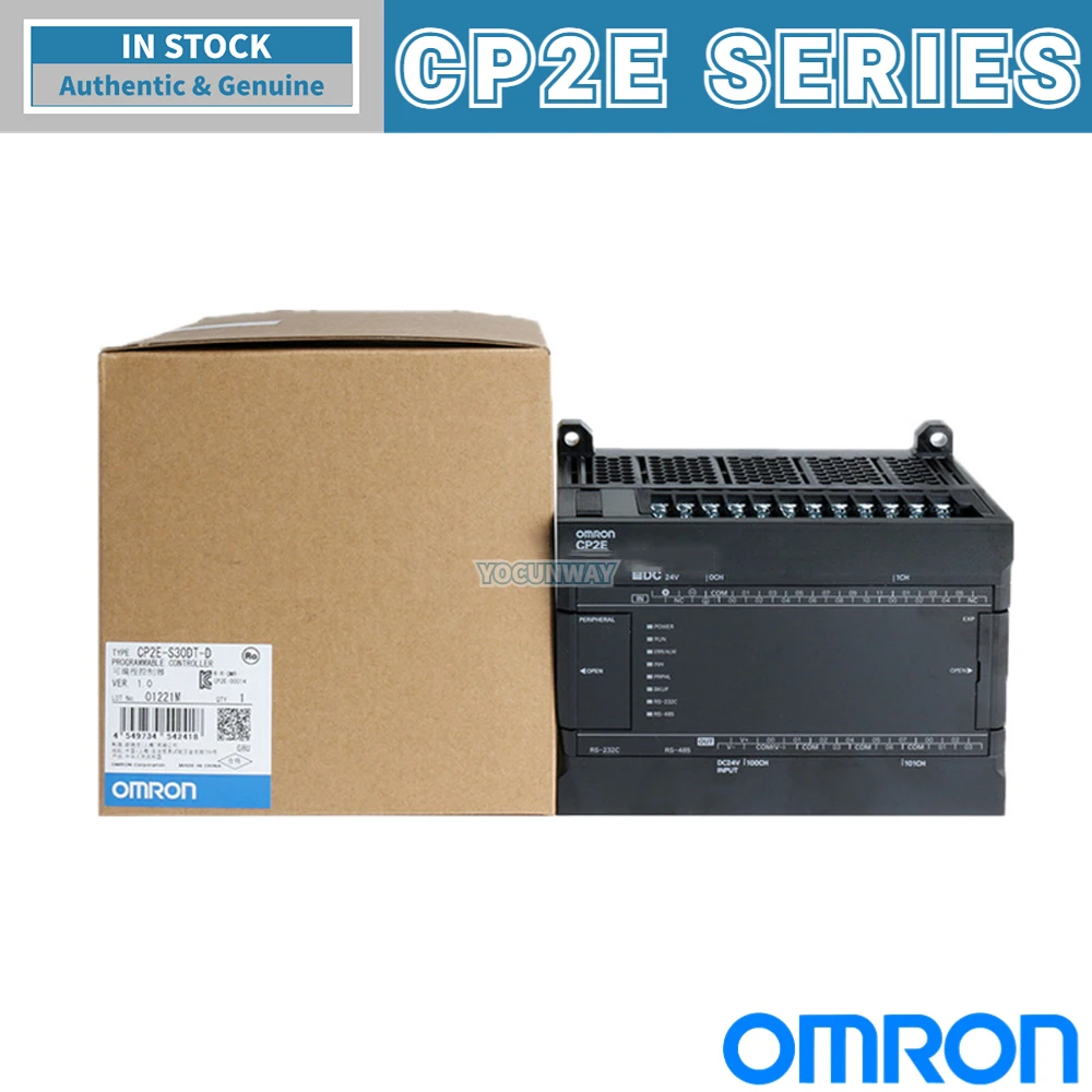 

New Authentic Original OMRON Programmable Controller CP2E-N60-N40-N30-N20DT-D-S60-40-30-1-DR-E20-E40DR-A