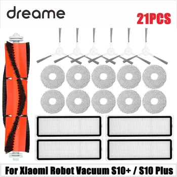 Compatible for Xiaomi Robot Vacuum S10+/S10 Plus B105 Spare Parts Main Side Brush Hepa Filter Mop Cloth Accessories