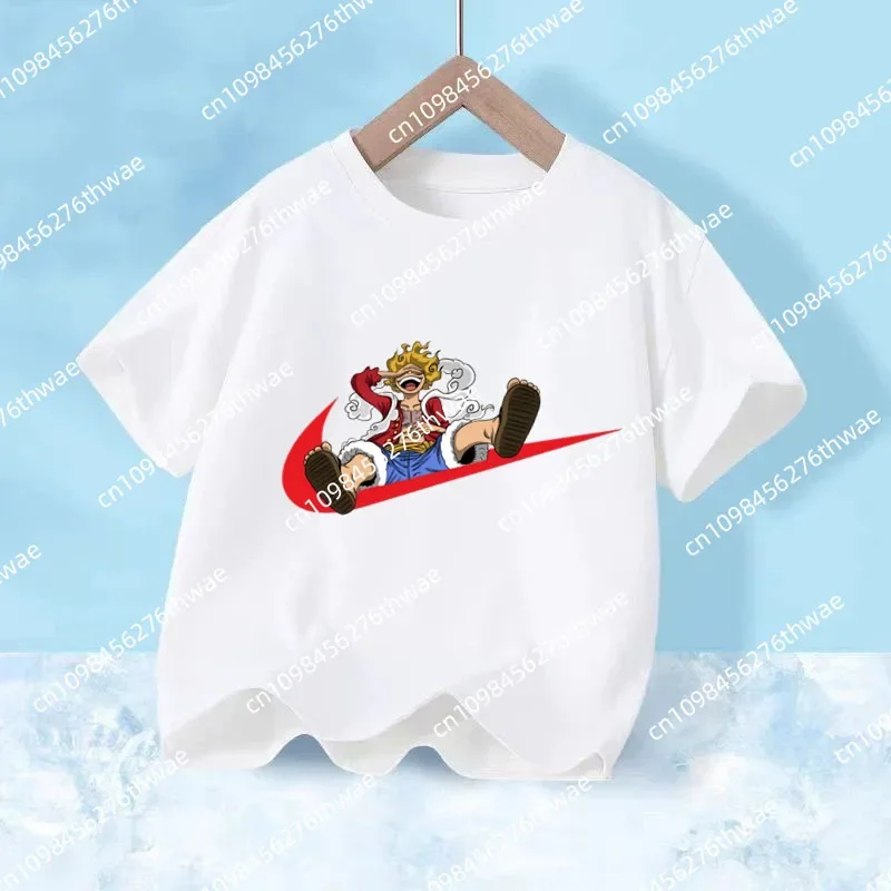 

One Piece Kids T-shirt - Portgas D. Ace Cartoon Print for Boys and Girls - Casual Shirt for Summer Shorts Sleeve T-shirt