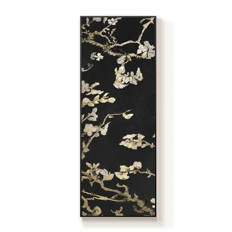 Medieval full-length mirror decorative painting, entrance hidden sliding mirror full-length mirror mural