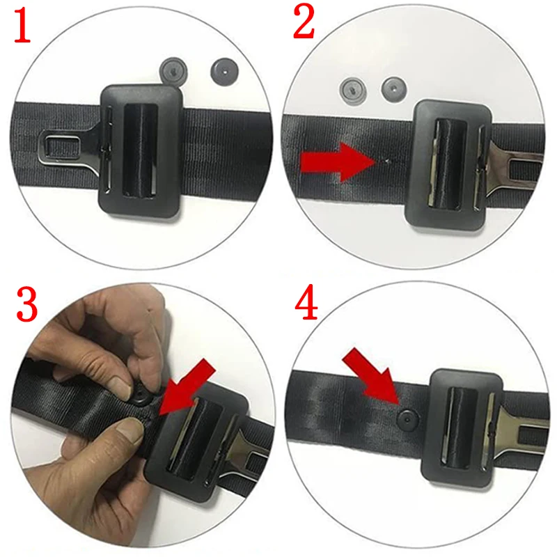 2-20Pcs Car Safety Seat Belt Limit Buckle Clip Retainer Seatbelts Stop Button Auto Interior Accessories Black Gray Beige 3 Color image 4