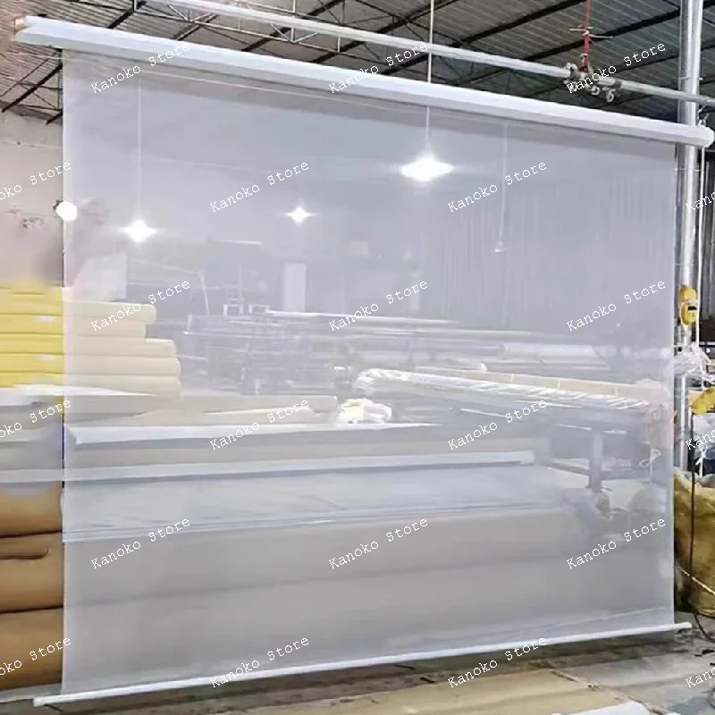 

Electric stage projection screen, wall-mounted remote control lifting screen, holographic screen custom made