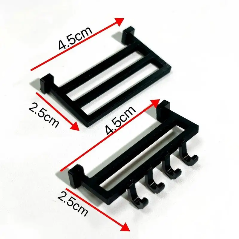 1/12 Scale Dollhouse Wall Shelf Set Realistic Bathroom Storage Rack Miniature Ornament Smooth Burr-Free for Pretend Play Use