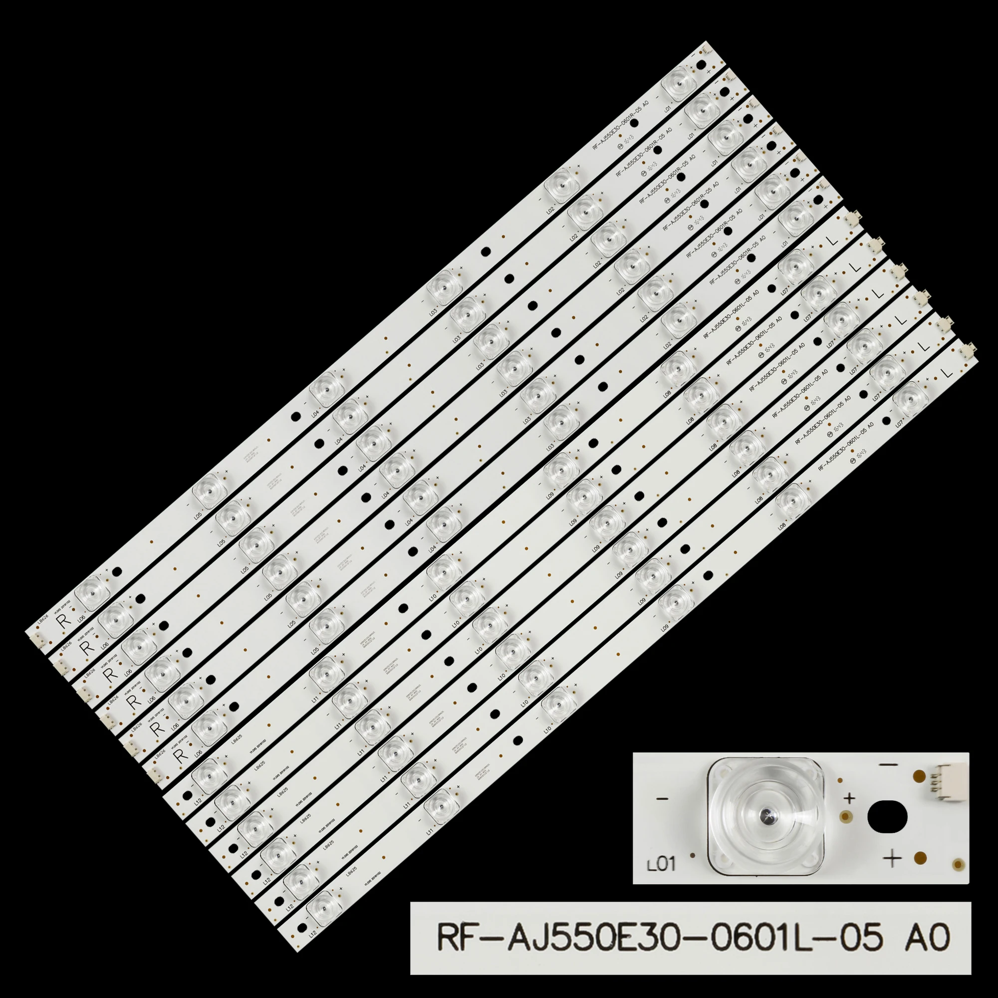 Strip lampu latar LED untuk LC-55CUG8462ES LC-55CUG8461ES LC-55CUG8461K CRH-P5530300612L675 CRH-P5530300612R675