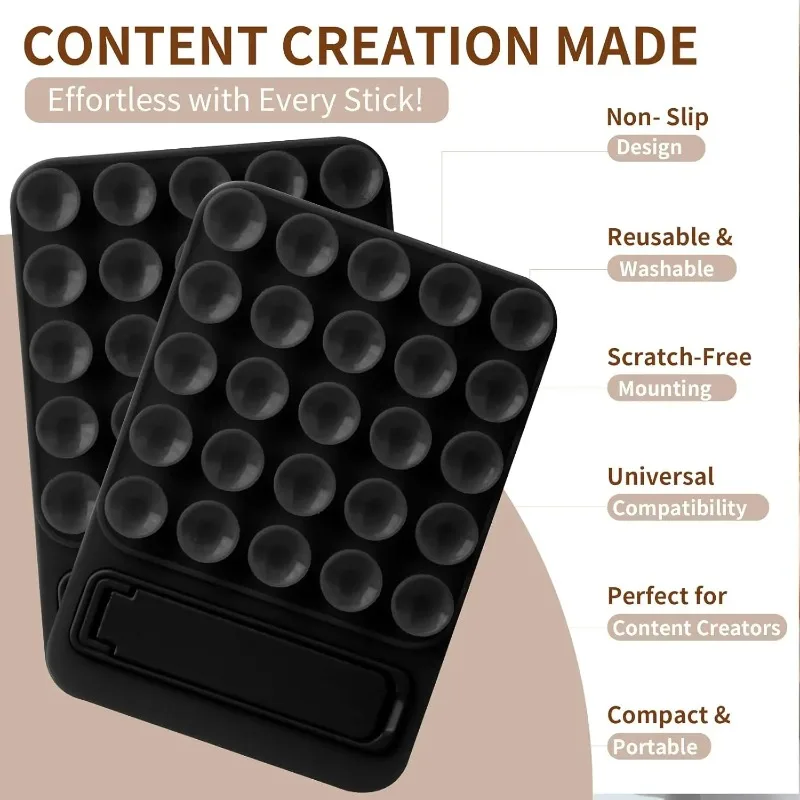 Silikonowy uchwyt na telefon z adsorpcją, lustrzany uchwyt na telefon pod prysznic, składany, samoprzylepny, inteligentny stojak na telefon, akcesoria.