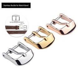 Stainless Steel Watch Buckle For Leather Strap Pin Buckle Strap Buckle Gold Silver Rose Gold Strap Buckle Accessories