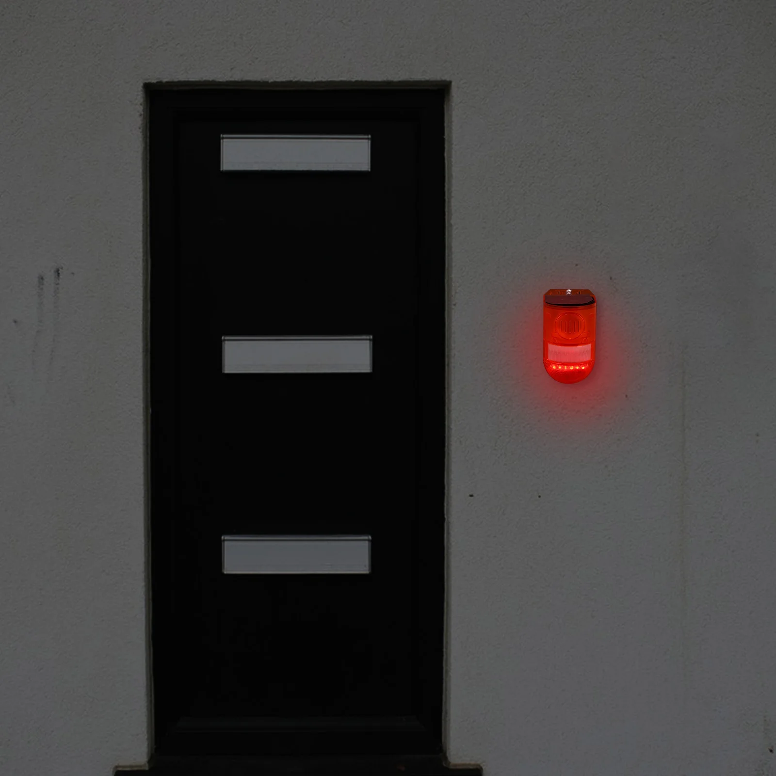 Solar Warning Light Sensor Multifunctional Outdoor Anti-Theft Alarm Lamp Waterproof For Farm Garden