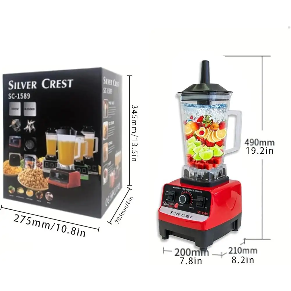 خلاط احترافي مزدوج الكوب بقدرة 4500 وات، 6 في 1، عصائر عصير، تقنية تعقيم أغذية الأطفال، سهلة التنظيف، متعددة السرعات #3