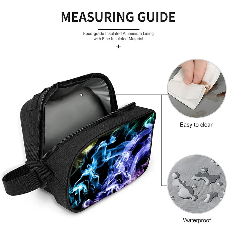 الكرتون شعبية الجدة الدخان 3D طباعة 3 قطعة/المجموعة طالب الحقائب المدرسية كمبيوتر محمول Daypack حقيبة الظهر Crossbody الغداء حقيبة مقلمة