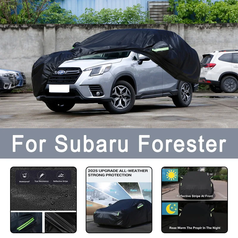 

For Subaru Forester All-Weather Car Covers 6-in-1 Waterproof Dustproof UV Proof Snowproof Scratch Resistant Protection