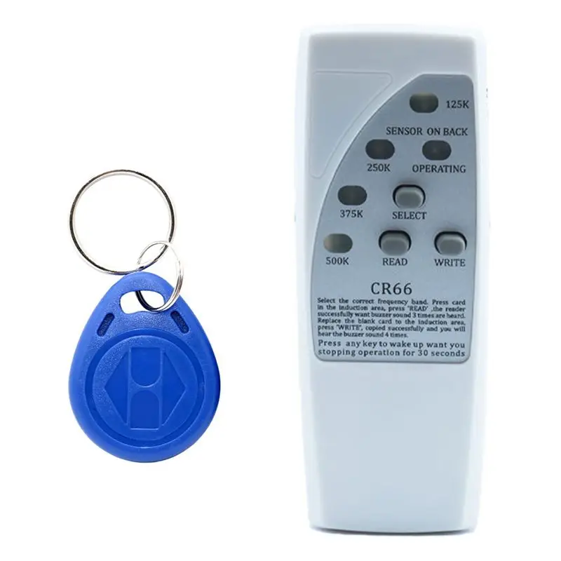 

SCLS RFID Smart Chip Reader Writer+5200 Keychain 125Khz ID Copier Duplicator ID Tags Programmer For EM4305 T5577 Handheld