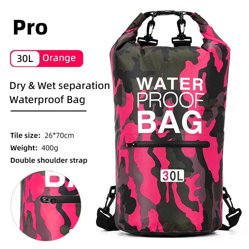 Schwimmen PVC Pack Dry Bag Rucksack für Frauen Männer 10L 15L 20L 30L Wasserdichte Schulter Kajak Driften Rafting Surfen Bootfahren Tasche
