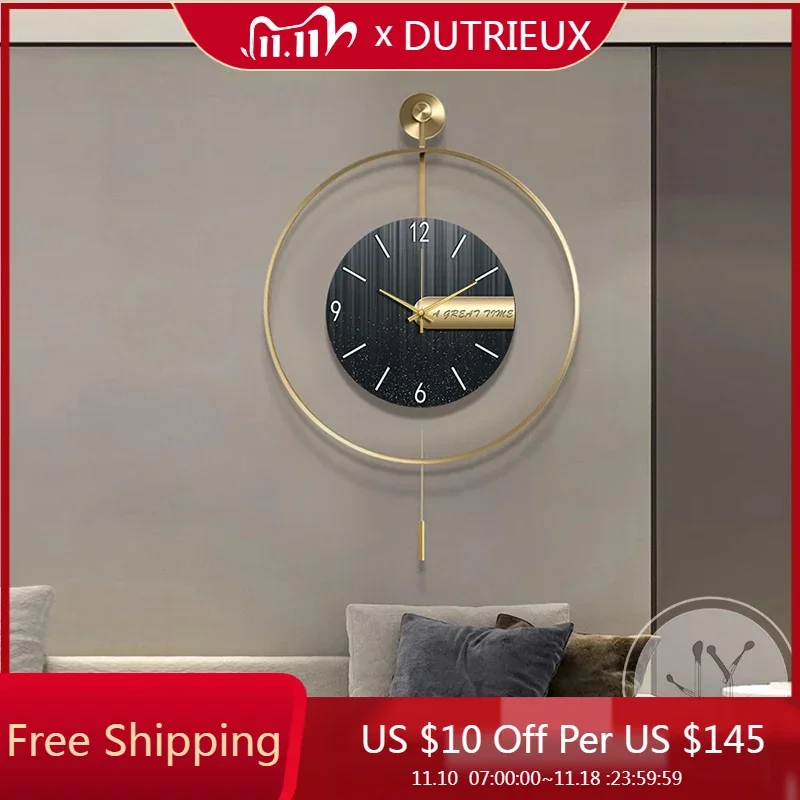 

Fashion Silent Wall Clocks Art Mural Living Room Digital Luxury Restaurant Wall Watch Bedrooms Horloge Murale Home Decoration