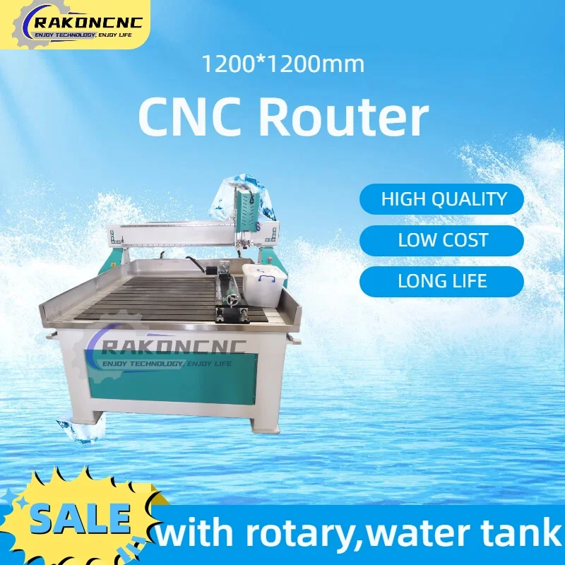 

Medium size Cnc Router 4 Axis NC Studio Control 1212 Cnc Milling Machine for Metal Wood Carving 220V 380V