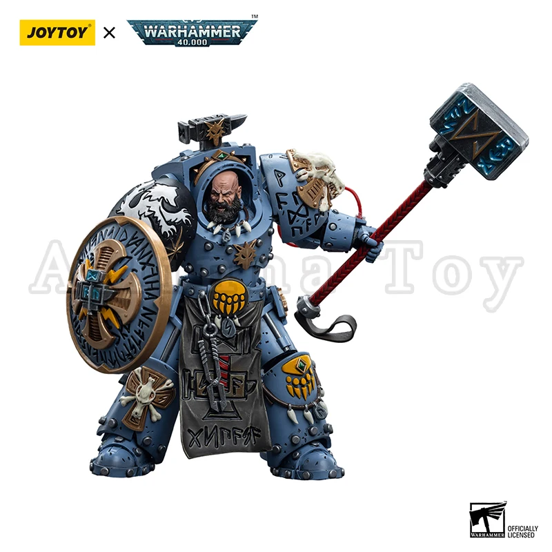 Joytoy Space Wolves Arjac Rockfist Action Figure, Anime Modelo Militar, 1:18, 40K