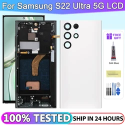 TFT S22 Ultra Screen Replacement For Samsung S22 Ultra LCD Display S908 S908B S908U Touch Screen Assembly with Frame