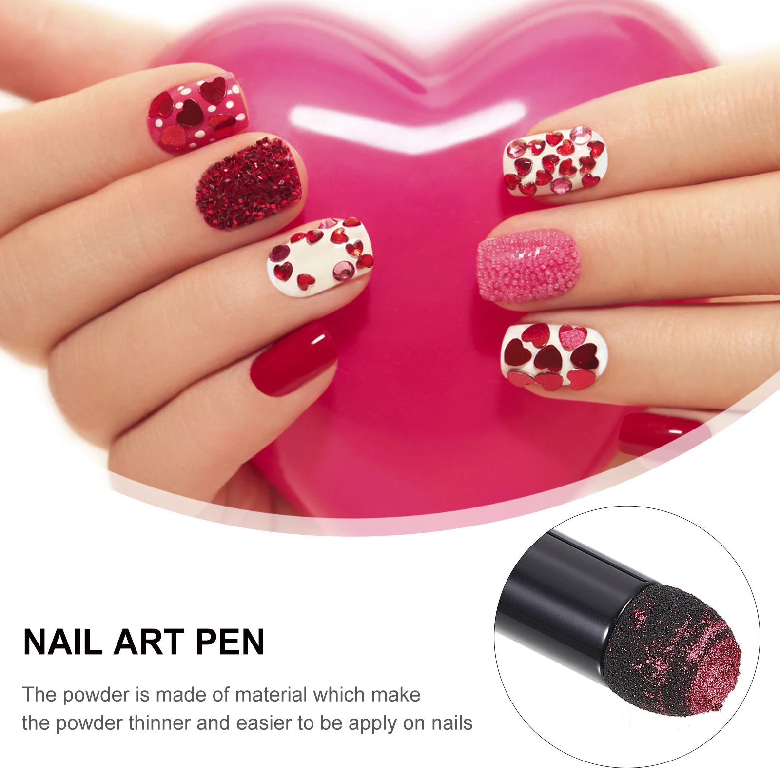 

Голографическая пудра для ногтей, ручка с блестками для дизайна ногтей, ручка «сделай сам», зеркальный эффект, маникюрный аксессуар, маникюрная пудра