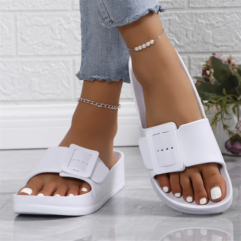 2025 Summer women's platform wedge sandals non-slip outdoor flip-flops beach slippers wading women's shoes casual