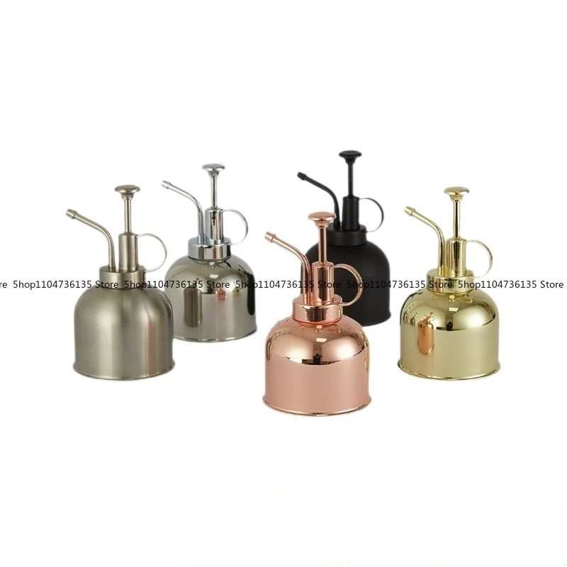 Stainless Steel Gardening Watering Can, Retro Small Indoor Spray Bottle, Manual Plant Mini Watering Watering Can