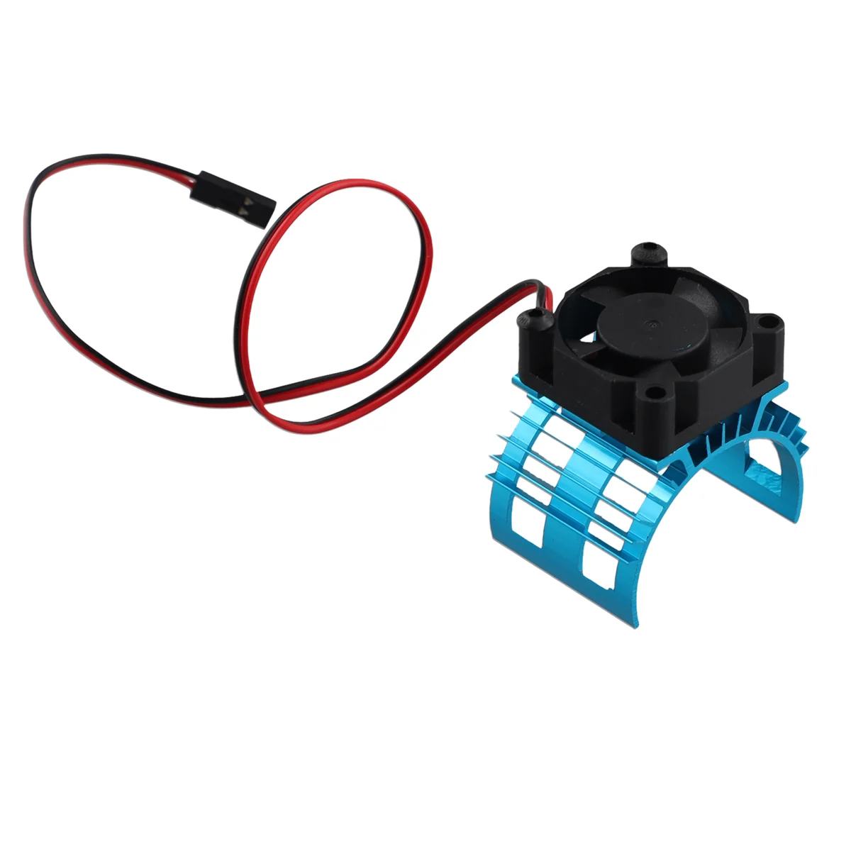 AA84 Para WLtoys A959-B 144001 124019   Tampa do dissipador de calor do motor da liga de alumínio do carro RC com ventilador de refrigeração para o motor 540 550 3650, 1