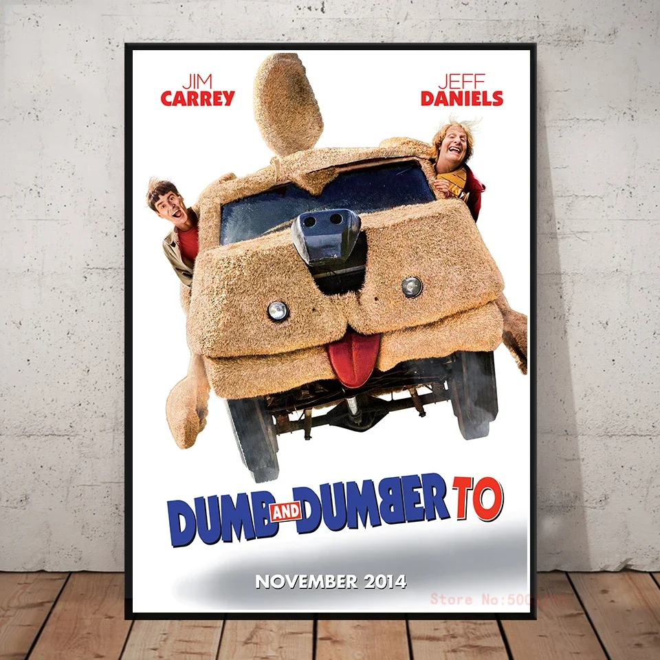 البكم والقلب المشارك الحمام جيم كاري فيلم مضحك المرحاض يطبع الفن جدار صورة ديكور قماش اللوحة كوادرو كوادروس #4