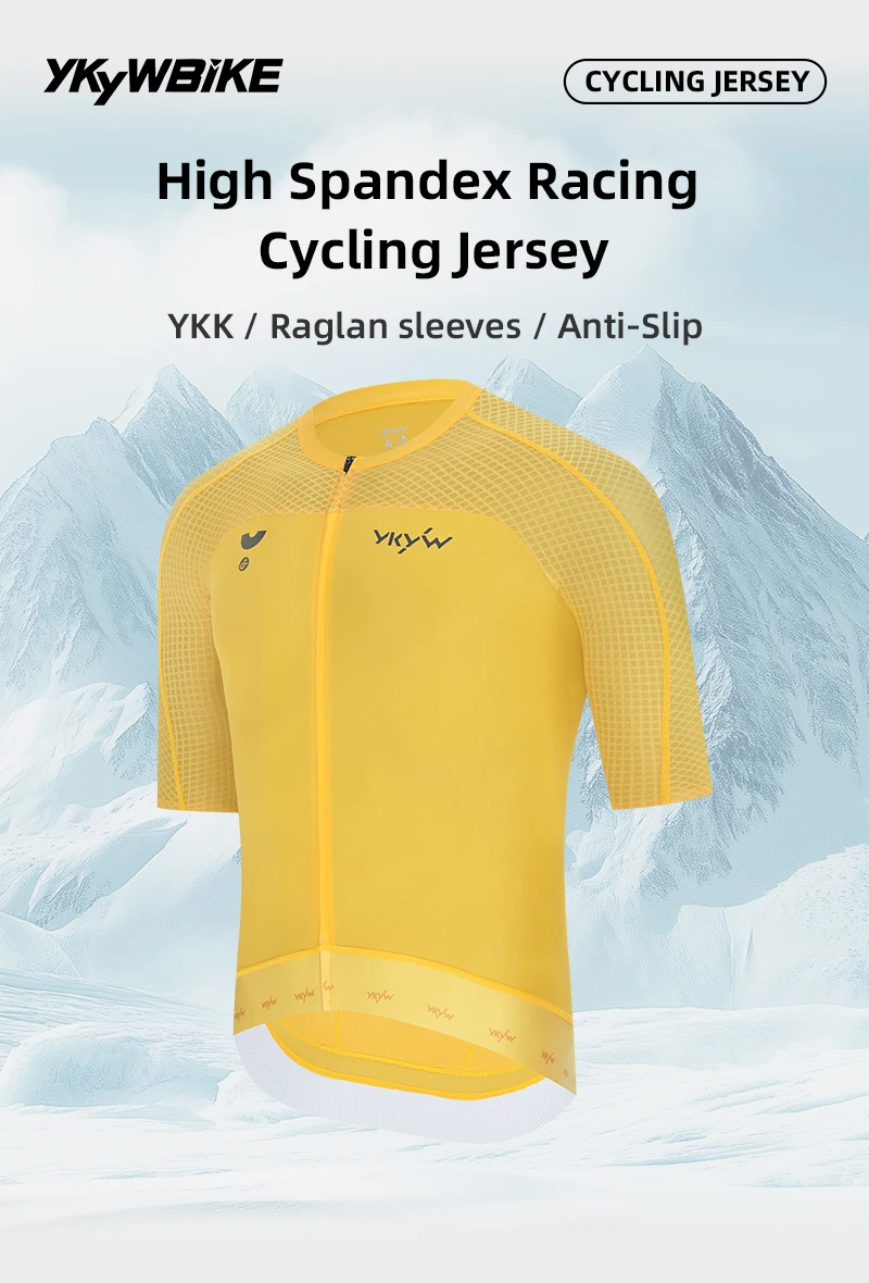 YKYWBIKE Herren Radtrikot 2026 Sommer Kurzarm Fahrradshirt Pro Rennrad Trikot Top Radsportbekleidung MTB – Detail 9