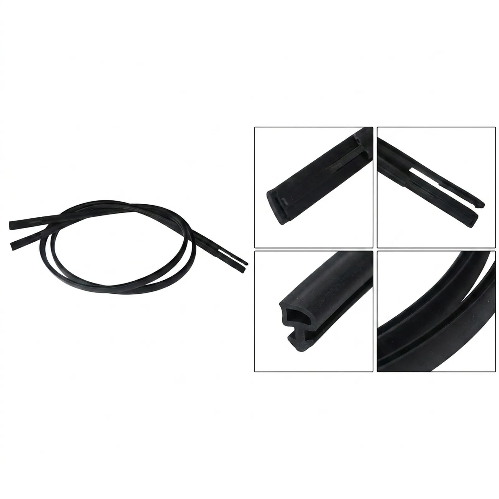 2X Roof Drip Mouldings Trim Compatible with For Nissan For Sentra 2013 2018 Direct Replacement with OEM 738539AN0A