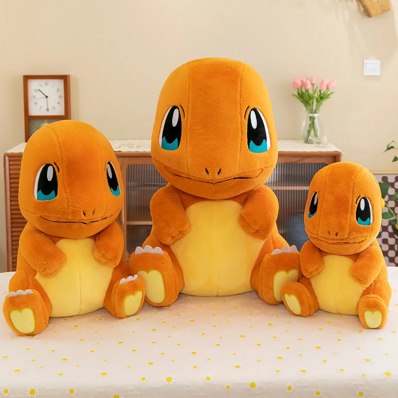 Pokemon Charmander Plush Toy 35-65cm Large Kawaii Stuffed Anime Soft Sofa Sleeping Pillow Cute Cotton Doll Kid Boy Birthday Gift