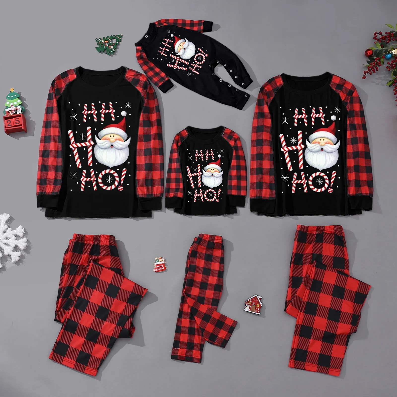 Couple Family Christmas Pajamas 2022 New Year Costume For Children Mother Kids Clothes Matching Outfits Christmas Pajamas Set