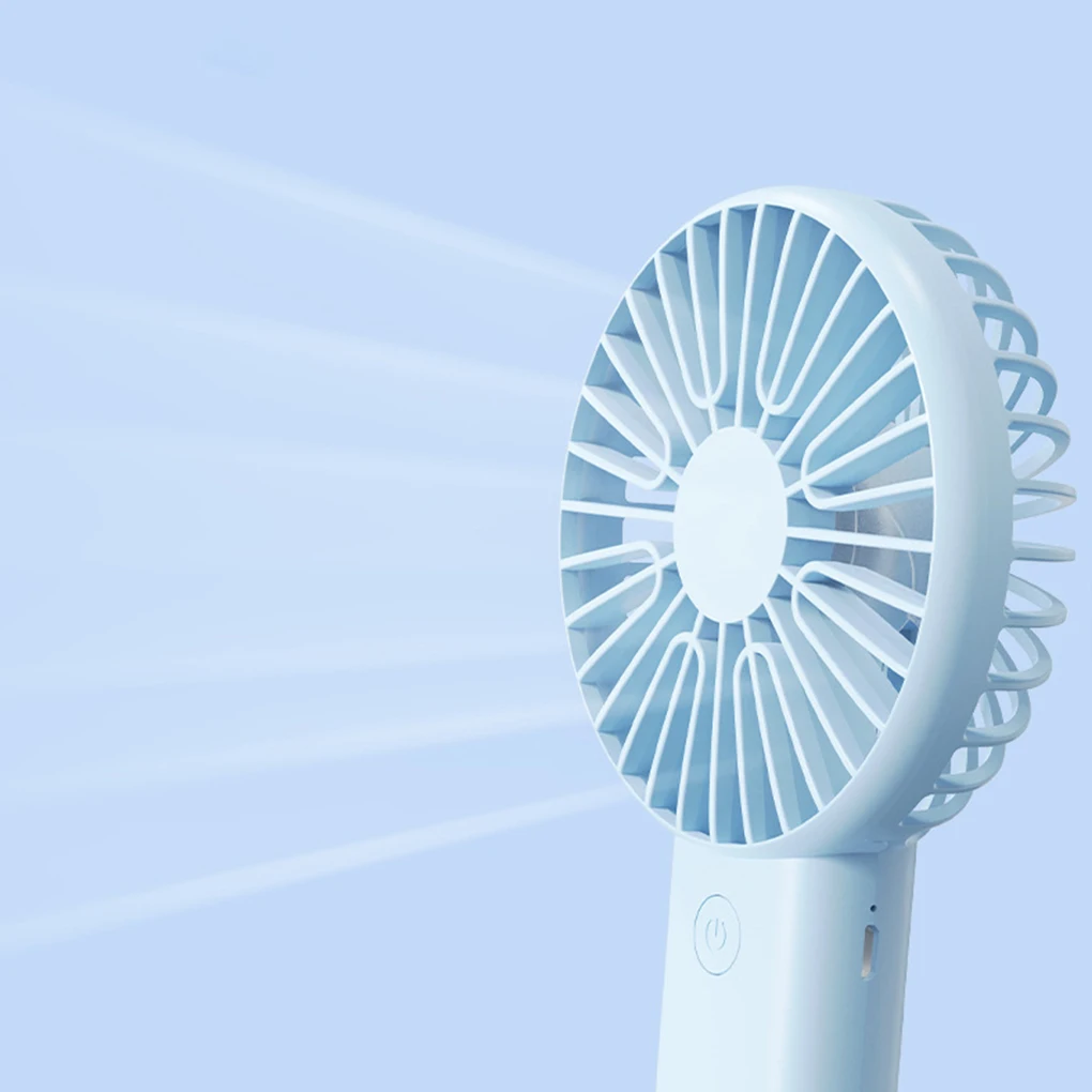 Portable USB Chargeable Mini Fan Handheld Fans with Base Summer Outdoor Portable Adjustable Hand Hold Fan with Phone Holder