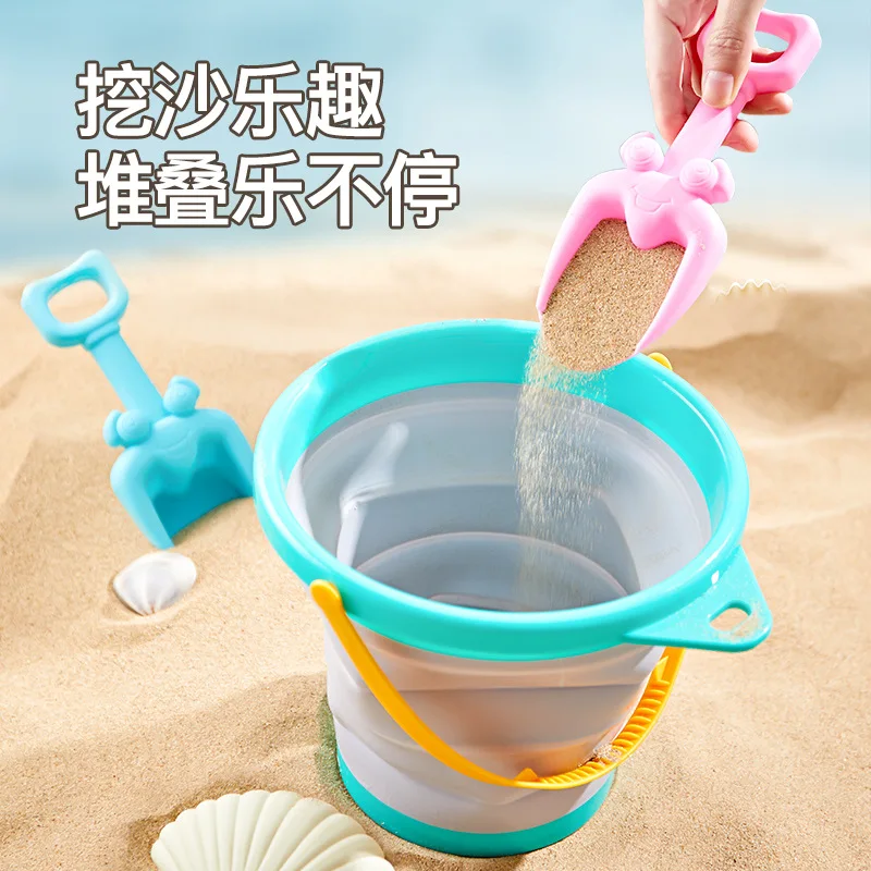 Summer Beach Sand Play Toys for Kids SandBox Set Kit Water Toys Sand Bucket Pit Tool Outdoor Toys for Children Boy Girl Gifts