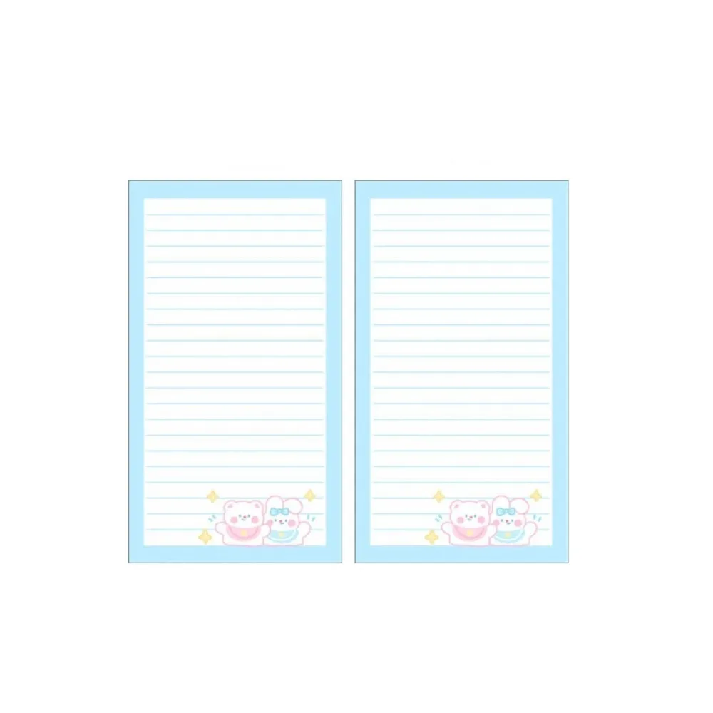 

45 Sheets A6 Loose Leaf Refill Paper Heart 6 Hole Inner Refill Spiral Binder Paper Cartoon Rabbit Line Grid