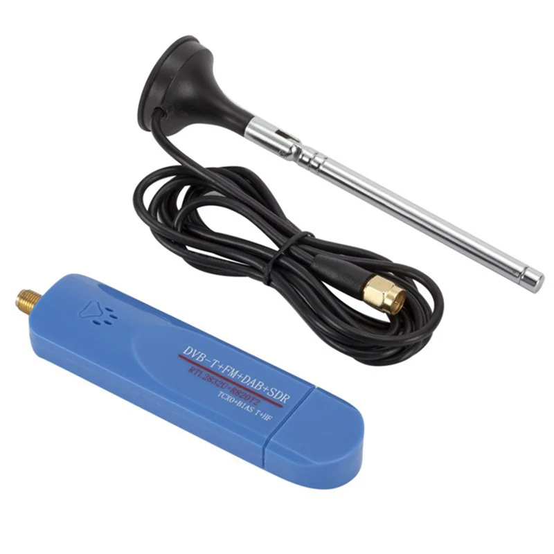 ABZW USB 2.0 RTL SDR TV Tuner Stick Dongle TCXO RTL2832U+R860 FM DVBT TV Stick DVB-T+FM+DAB+SDR TV Scanner Receiver