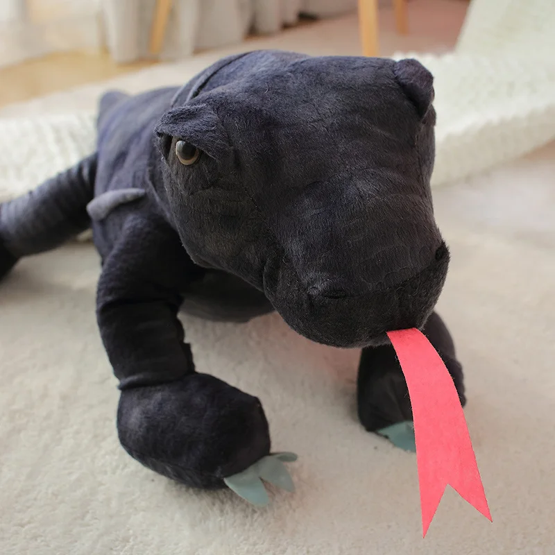 40-120cm Simulation Komodo Dragon Plush Toys Life Like Lizard Dolls Stuffed Soft Animal Pillow Creative Gift