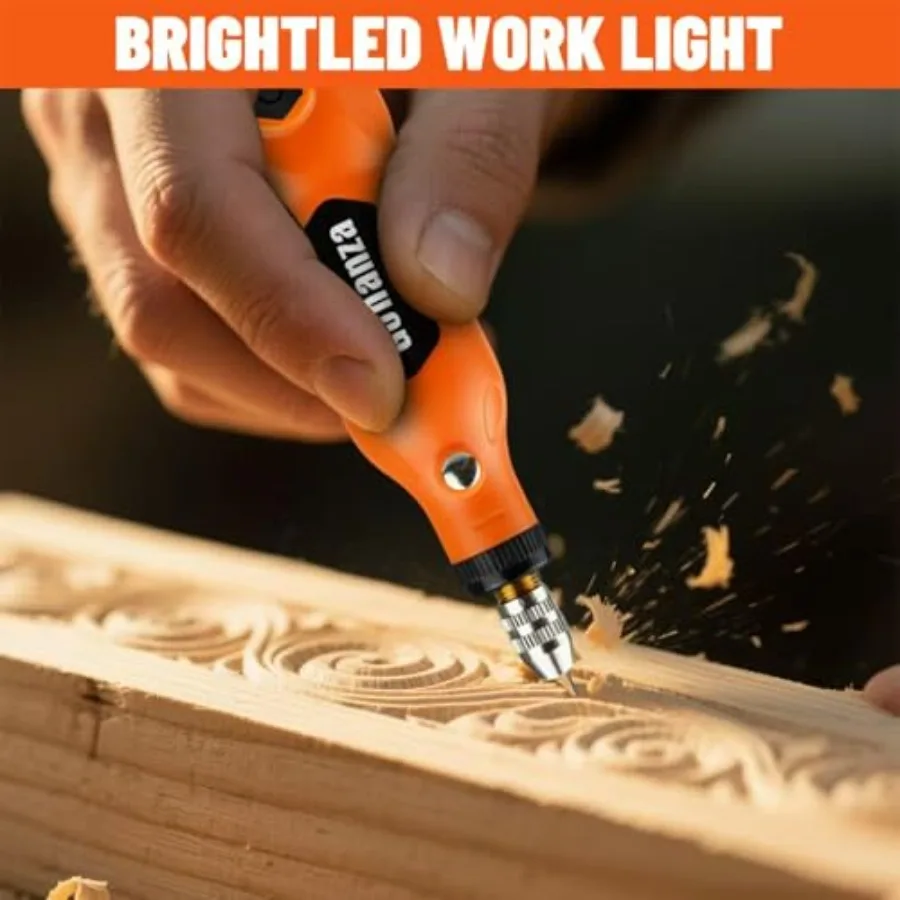 ชุดเครื่องมือโรตารี่ไร้สายขนาดกะทัดรัดพร้อมการตั้งค่าความเร็ว 5 ระดับและไฟ LED ในตัว รวมอุปกรณ์เสริม 78 ชิ้น แบตเตอรี่แบบชาร์จได้ 3.7V TypeC