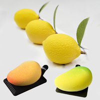 Fruits Design Silicone Cake Moulds Mango or Lemon Shaped Mousse Cake Molds Kitchen Food Grade Bakeware Dessert Decorating Tools