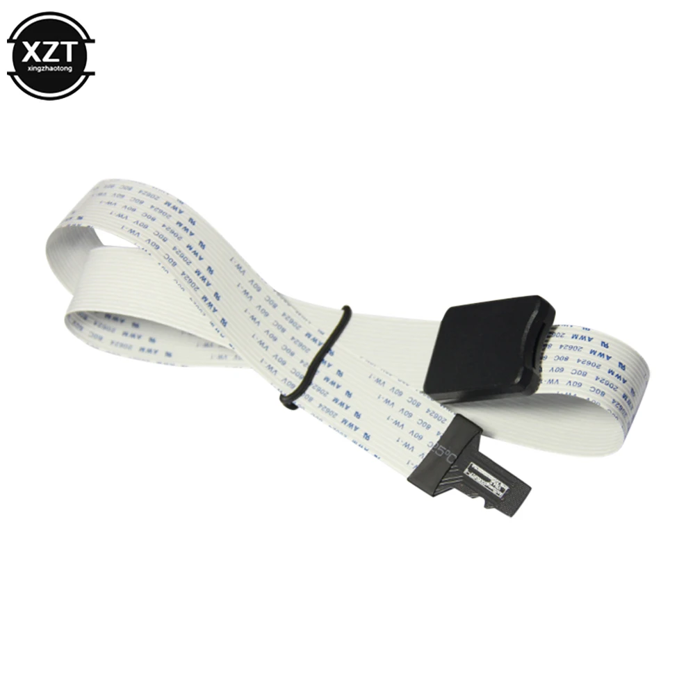 25CM 48CM 62CM TF to micro SD card Flex Extension cable Extender Adapter TF Zip Extension cable Memory Card Extender Cord Linker