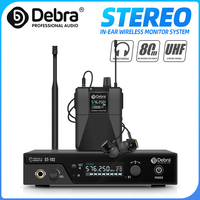 ST-102 Professional Stereo Wireless In-Ear Monitor System with Bluetooth 5.0 UHF, Range 80-300 meters for Stage Performance