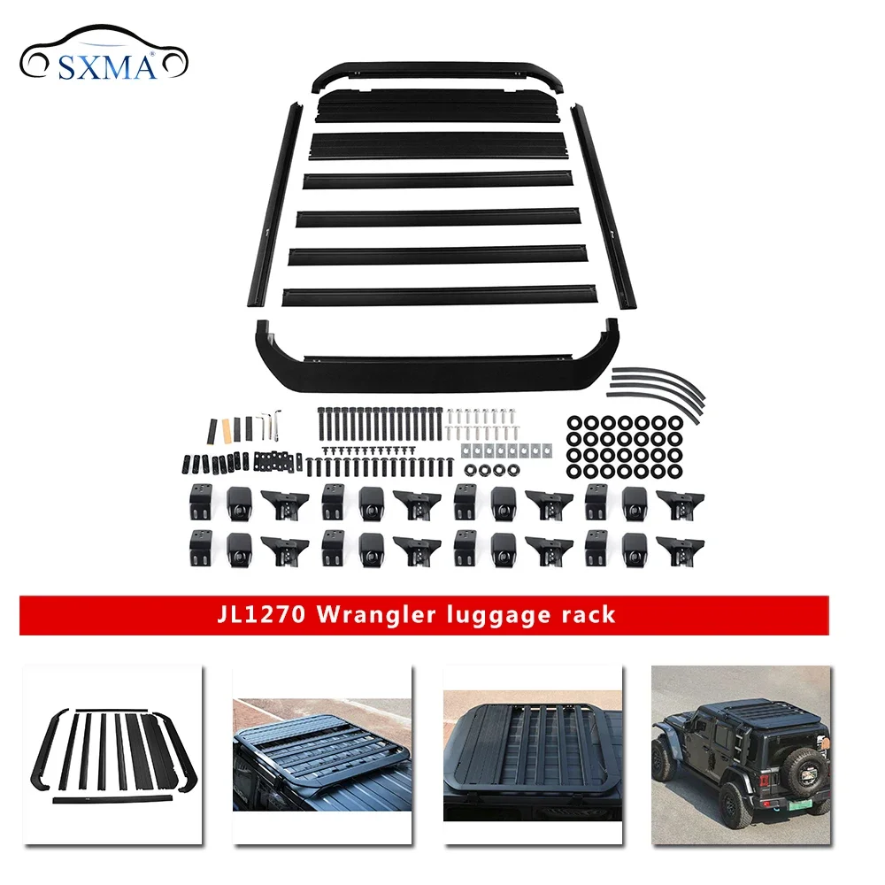 

Factory Hot Selling Shanghai Sanfu Car Accessories Fit for W Rangler JL 18+ JL1270 Roof Luggage Rack Crossbar Roof Rack Cro