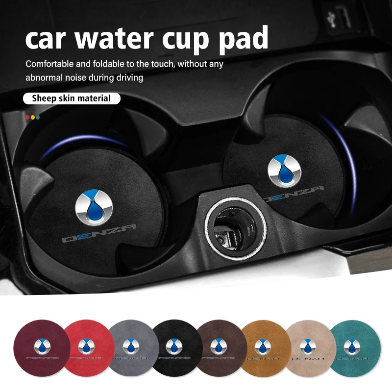 2 Pack Car Waterproof Coasters Anti-Slip Water Coasters for Denza D9 N7 X N8 Dmi EV