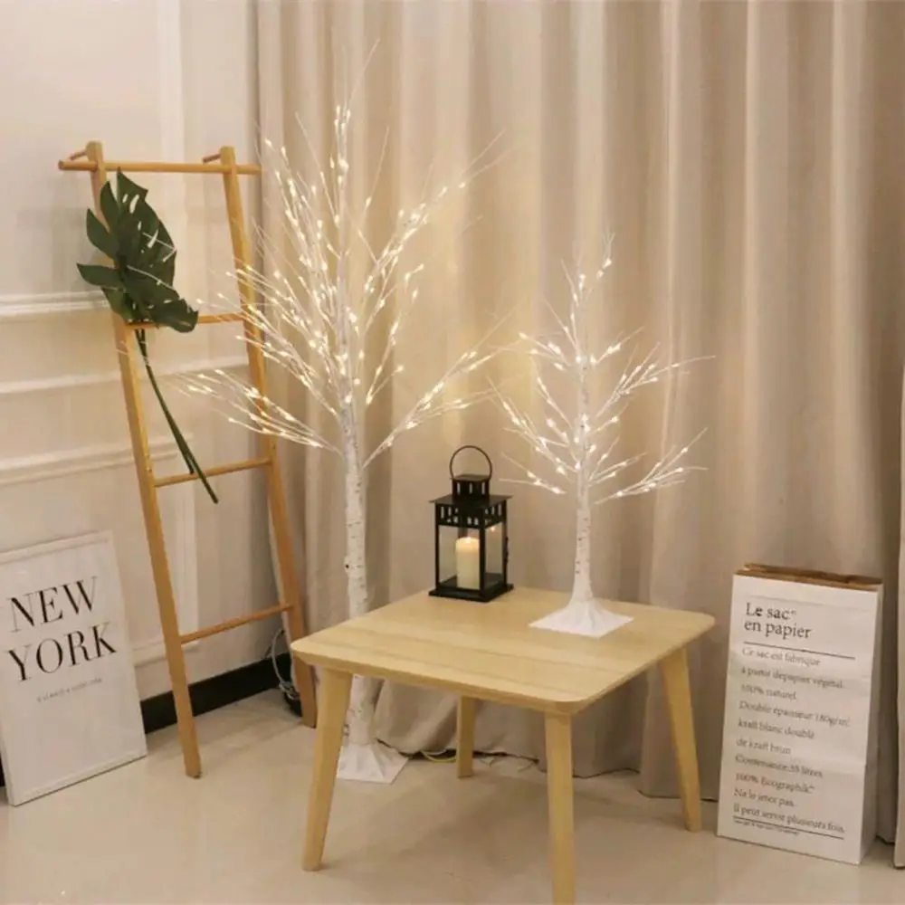 Christmas Decoration LED Birch Tree Bedroom Light For Landscape Luminous Decoration New Year DIY Decor Christmas Tree Party Gift