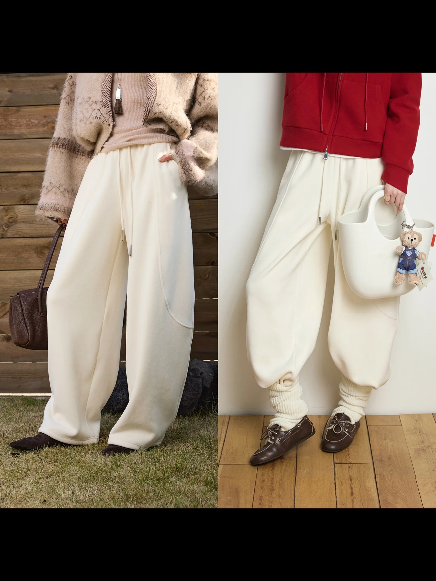 

Брюки Camelux High-am Cosite Fce, трикотажные, широкие, с эластичным поясом, утягивающие, повседневные, из полиэфирного волокна, зимние, теплые