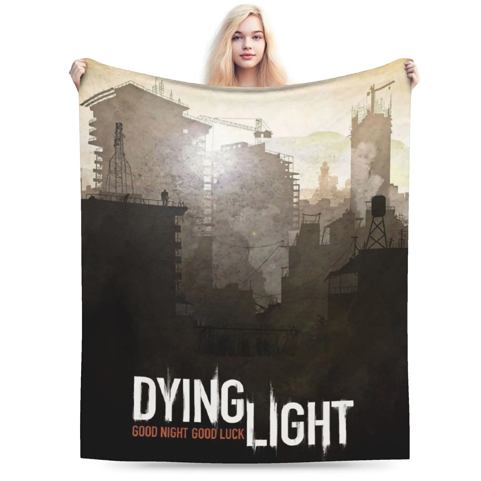 بطانيات لعبة مضحكة Dying Light The Beast، بطانية رمي مريحة من الصوف فائق النعومة قابلة للغسل في الغسالة #1