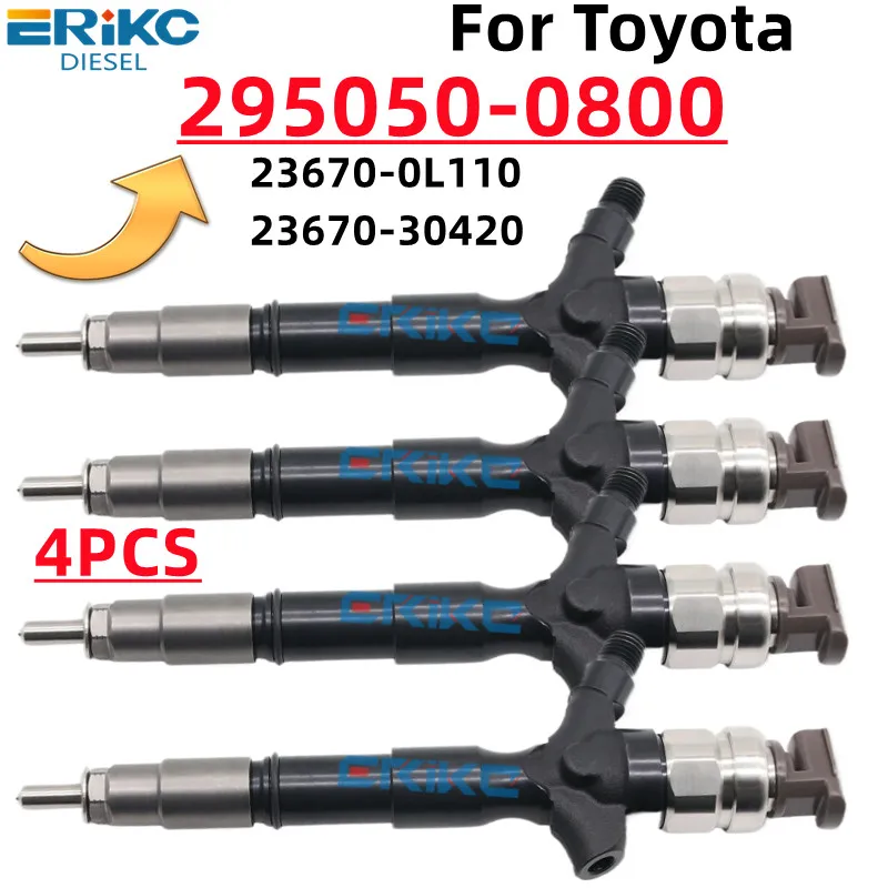 

295050 -0800 Дизельная форсунка 23670-0L110 23670-30420 для Toyota Hiace Hilux 2.5 d