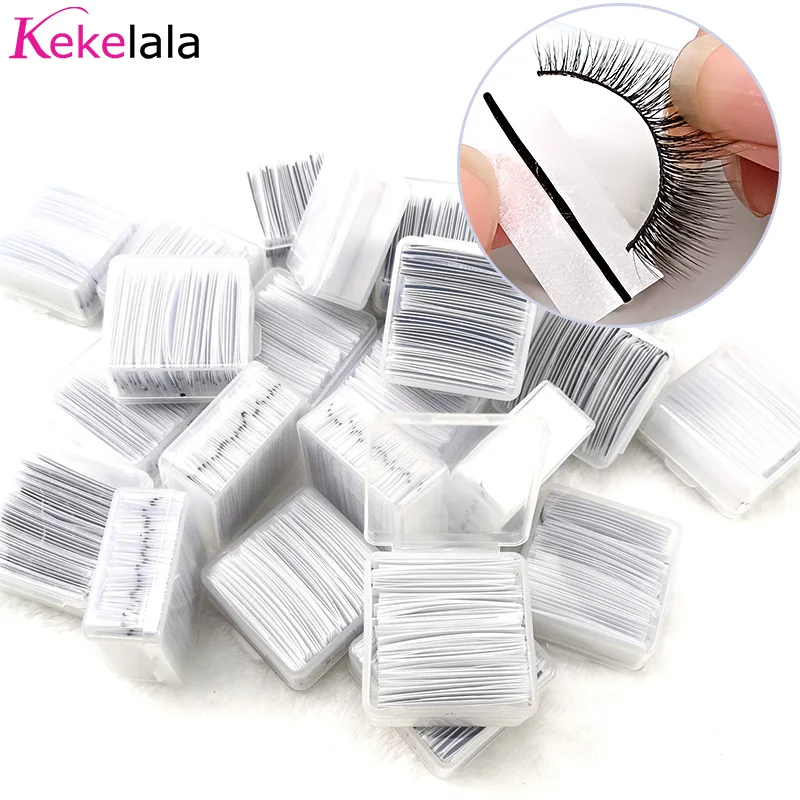 Kekelala Glue-Free 40 Pcs/case Reusable Self-Adhesive Glue Strip False Eyelashes Makeup Tools No Glue Lash Adhesive Tape In Bulk