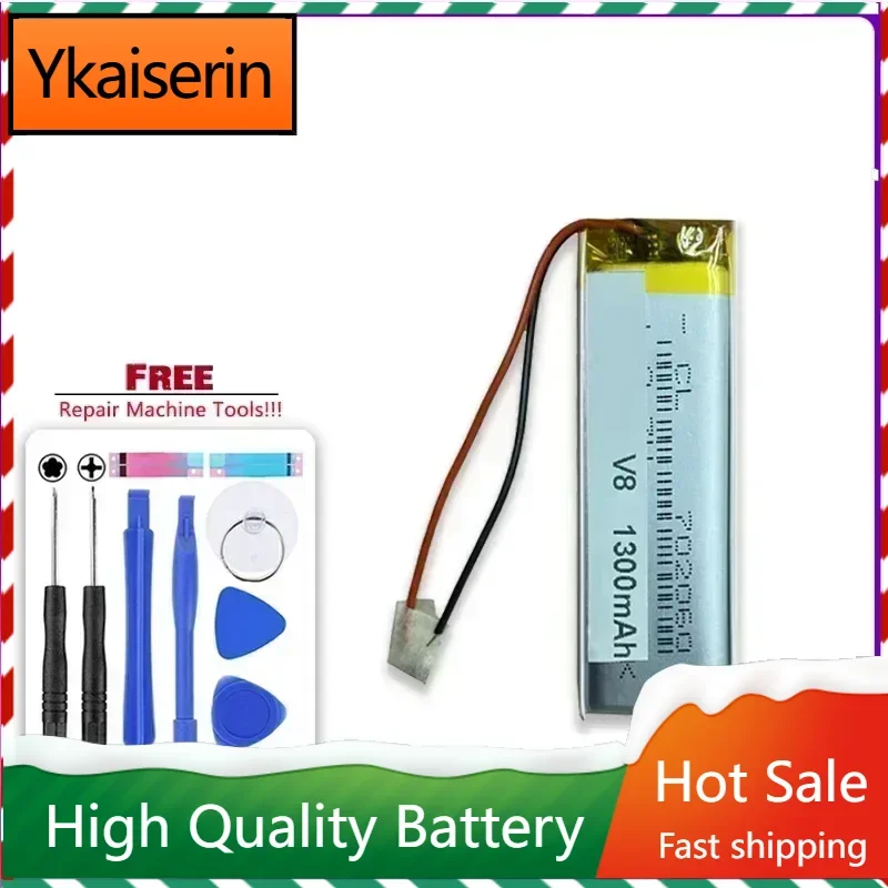 High Quality 3.7V 702060 Li-Polymer 800mAh 1300mAh Batteries for Vimoto V3 V6 V8 Motorcycle Headset Battery Warranty + Track NO