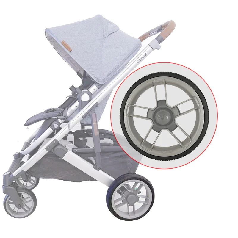 

Stroller Back Wheel Tire For Uppababy Cruz V2 Pushchair Rear Wheel Tyre Cover PU Tubeless Casing Baby Buggy Replace Accessories