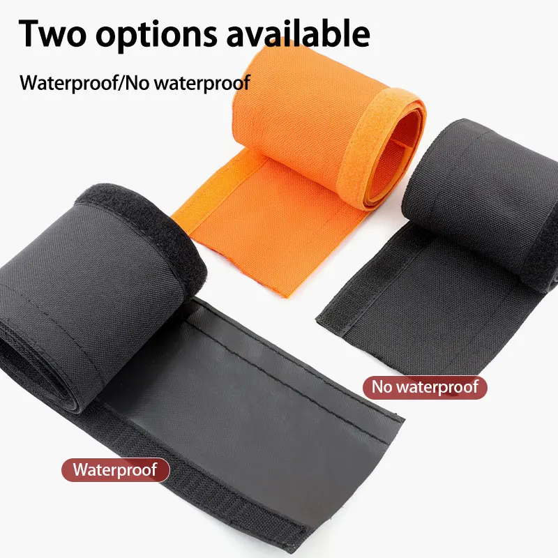 Self Adhesive PET Cable Sleeve 16-100mm Reusable Braided Waterproof Nylon Harness Sheath Cord Automotive DIY Protector Organizer